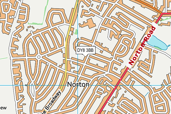 DY8 3BB map - OS VectorMap District (Ordnance Survey)