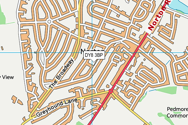 DY8 3BP map - OS VectorMap District (Ordnance Survey)