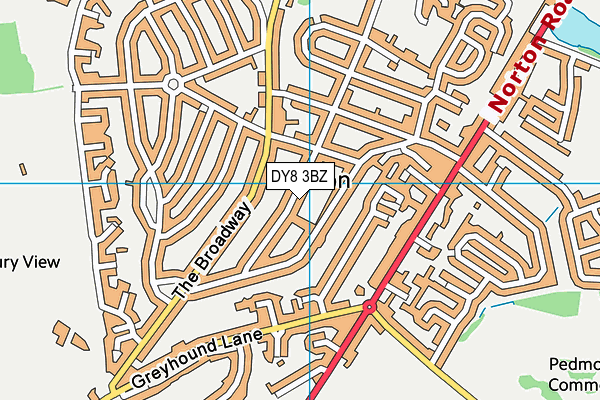 DY8 3BZ map - OS VectorMap District (Ordnance Survey)