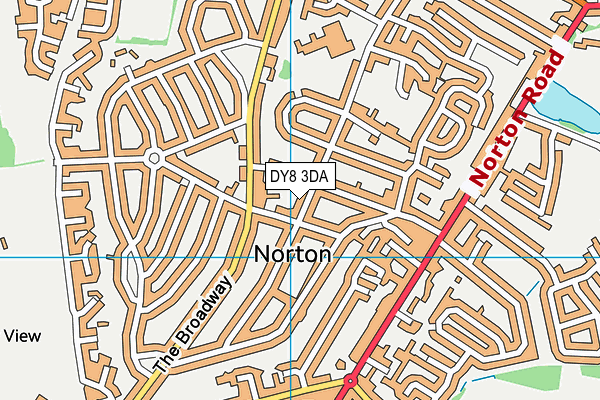 DY8 3DA map - OS VectorMap District (Ordnance Survey)