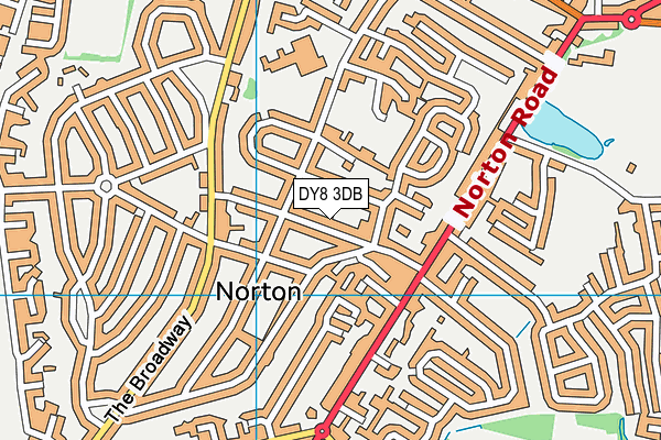 DY8 3DB map - OS VectorMap District (Ordnance Survey)