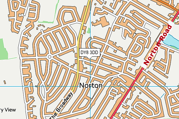 DY8 3DD map - OS VectorMap District (Ordnance Survey)