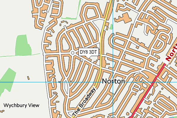 DY8 3DT map - OS VectorMap District (Ordnance Survey)