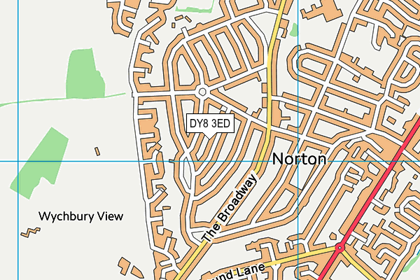 DY8 3ED map - OS VectorMap District (Ordnance Survey)