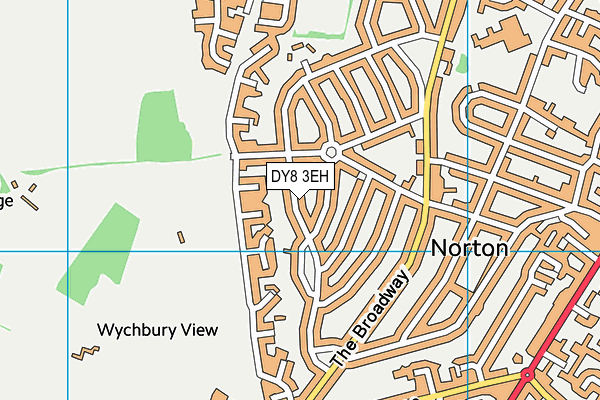 DY8 3EH map - OS VectorMap District (Ordnance Survey)