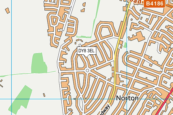 DY8 3EL map - OS VectorMap District (Ordnance Survey)