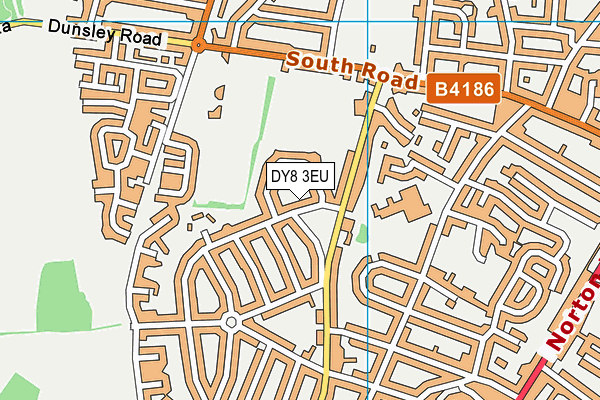 DY8 3EU map - OS VectorMap District (Ordnance Survey)