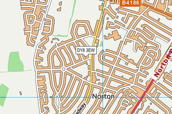 DY8 3EW map - OS VectorMap District (Ordnance Survey)