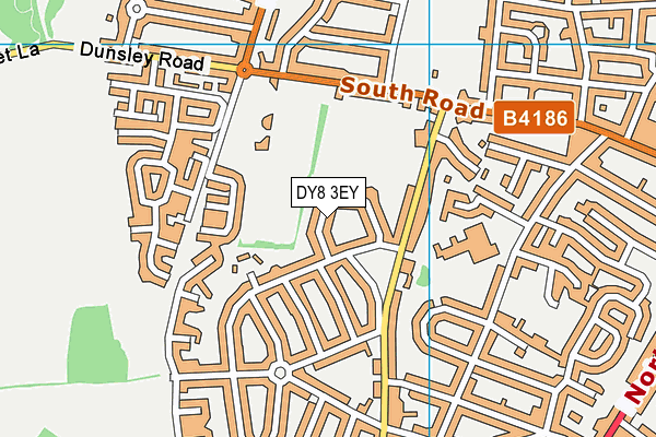 DY8 3EY map - OS VectorMap District (Ordnance Survey)