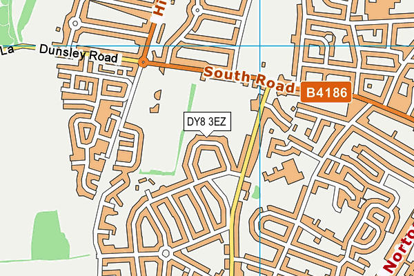 DY8 3EZ map - OS VectorMap District (Ordnance Survey)