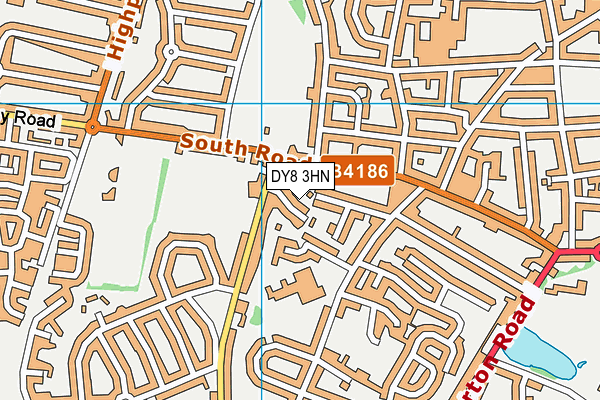 DY8 3HN map - OS VectorMap District (Ordnance Survey)