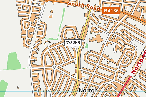 DY8 3HR map - OS VectorMap District (Ordnance Survey)