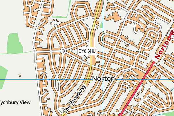 DY8 3HU map - OS VectorMap District (Ordnance Survey)