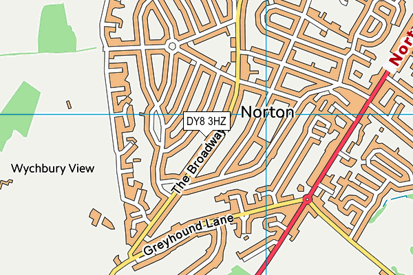 DY8 3HZ map - OS VectorMap District (Ordnance Survey)