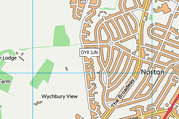 DY8 3JN map - OS VectorMap District (Ordnance Survey)