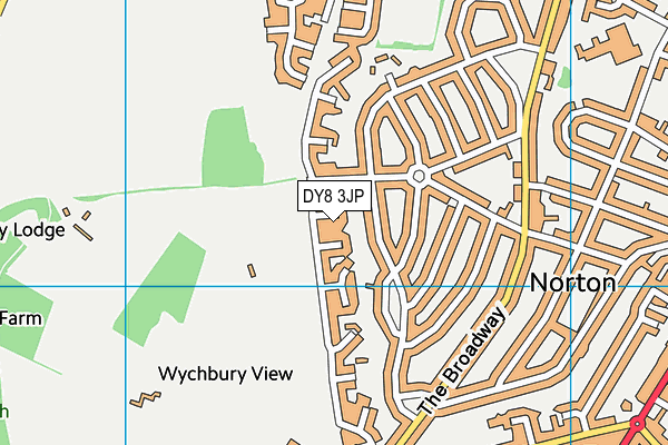 DY8 3JP map - OS VectorMap District (Ordnance Survey)