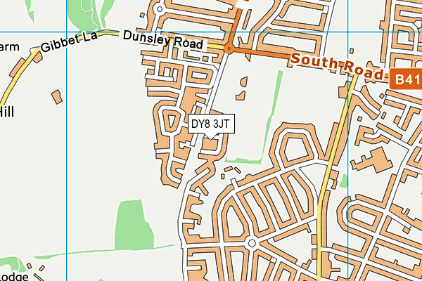 DY8 3JT map - OS VectorMap District (Ordnance Survey)