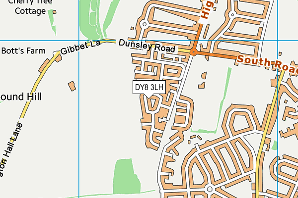 DY8 3LH map - OS VectorMap District (Ordnance Survey)