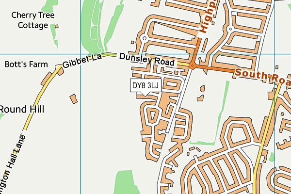 DY8 3LJ map - OS VectorMap District (Ordnance Survey)