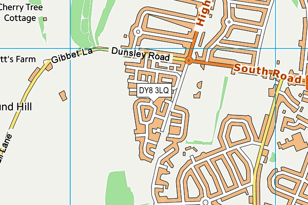 DY8 3LQ map - OS VectorMap District (Ordnance Survey)