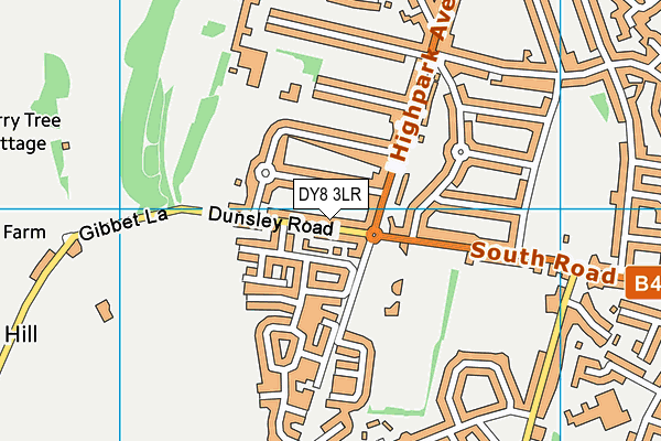 DY8 3LR map - OS VectorMap District (Ordnance Survey)