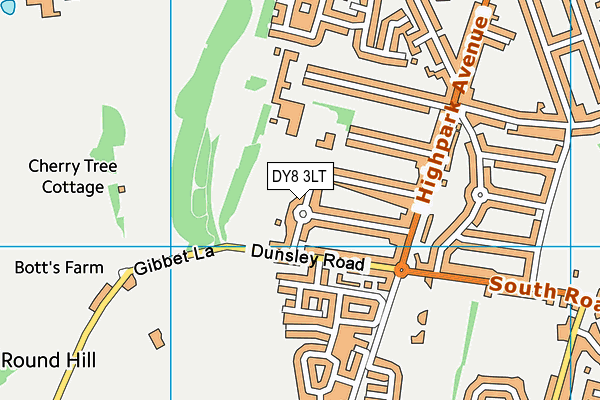 DY8 3LT map - OS VectorMap District (Ordnance Survey)