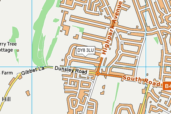 DY8 3LU map - OS VectorMap District (Ordnance Survey)