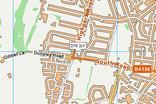 DY8 3LY map - OS VectorMap District (Ordnance Survey)