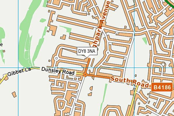 DY8 3NA map - OS VectorMap District (Ordnance Survey)