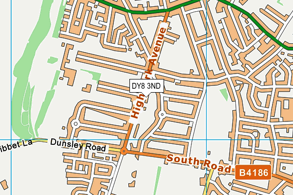 DY8 3ND map - OS VectorMap District (Ordnance Survey)