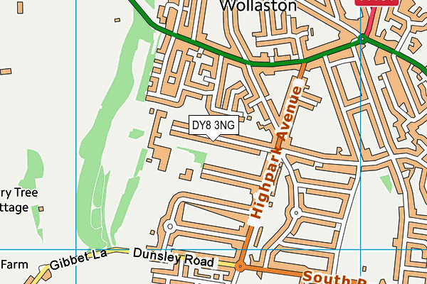 DY8 3NG map - OS VectorMap District (Ordnance Survey)