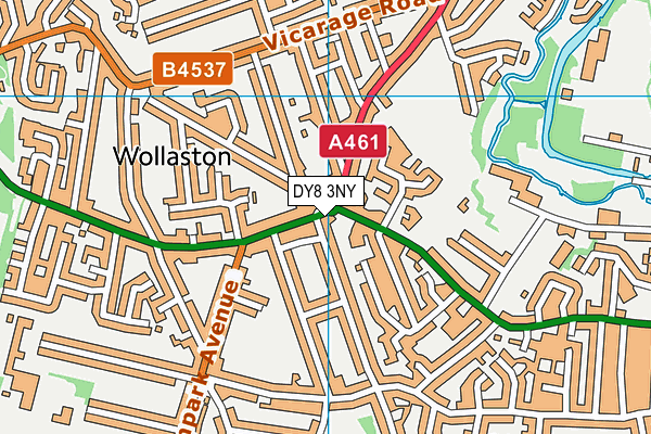 DY8 3NY map - OS VectorMap District (Ordnance Survey)