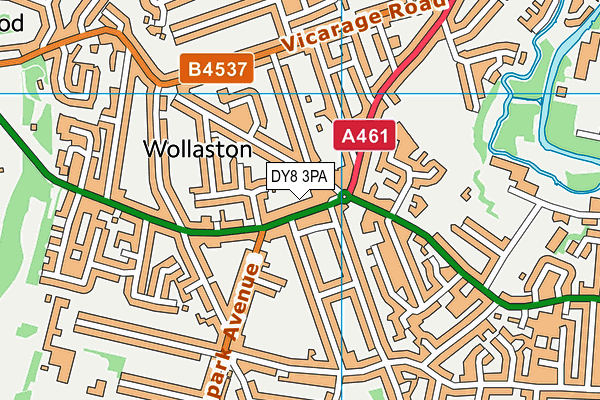 DY8 3PA map - OS VectorMap District (Ordnance Survey)