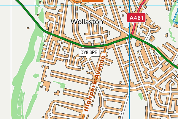 DY8 3PE map - OS VectorMap District (Ordnance Survey)