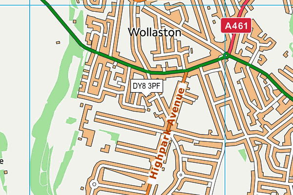 DY8 3PF map - OS VectorMap District (Ordnance Survey)