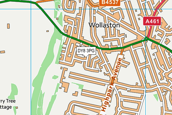 DY8 3PG map - OS VectorMap District (Ordnance Survey)