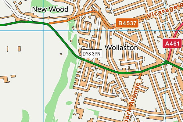 DY8 3PN map - OS VectorMap District (Ordnance Survey)