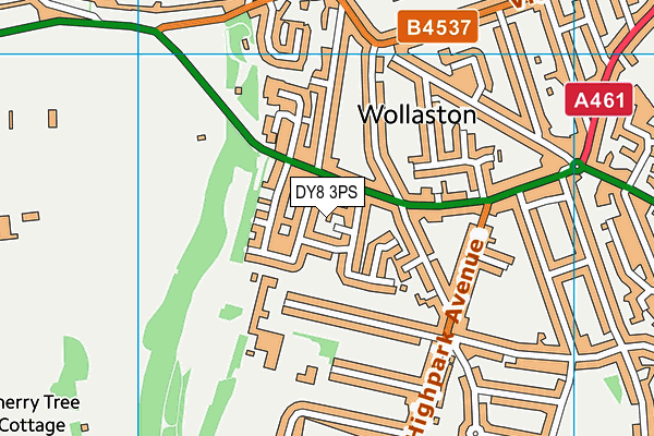 DY8 3PS map - OS VectorMap District (Ordnance Survey)