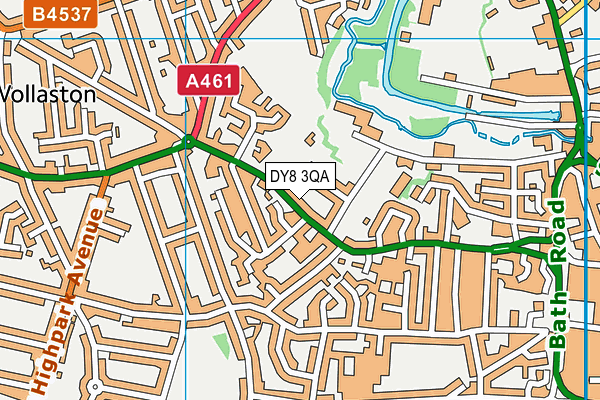 DY8 3QA map - OS VectorMap District (Ordnance Survey)