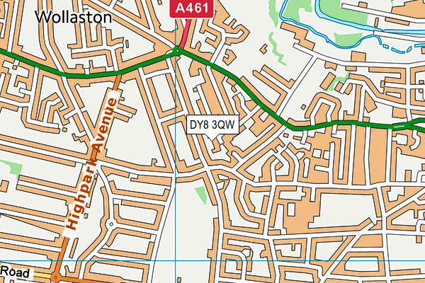 DY8 3QW map - OS VectorMap District (Ordnance Survey)