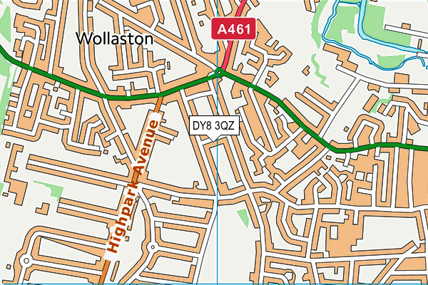 DY8 3QZ map - OS VectorMap District (Ordnance Survey)