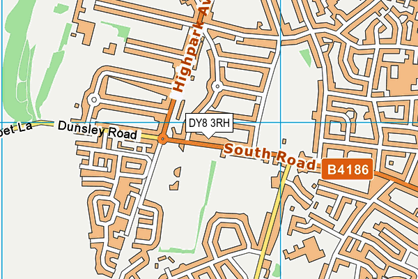 DY8 3RH map - OS VectorMap District (Ordnance Survey)