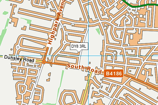 DY8 3RL map - OS VectorMap District (Ordnance Survey)