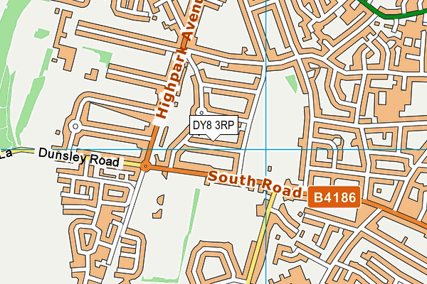 DY8 3RP map - OS VectorMap District (Ordnance Survey)