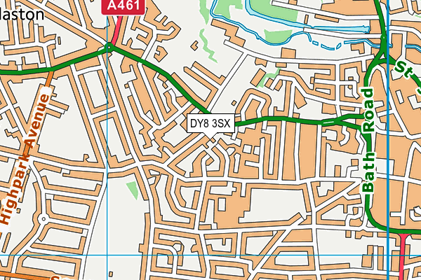 DY8 3SX map - OS VectorMap District (Ordnance Survey)