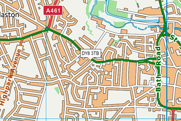 DY8 3TB map - OS VectorMap District (Ordnance Survey)