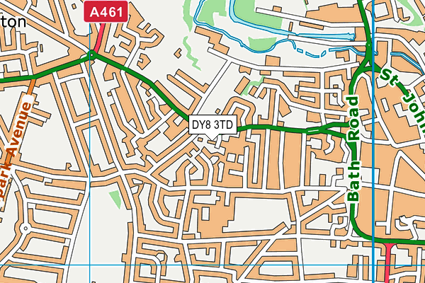 DY8 3TD map - OS VectorMap District (Ordnance Survey)