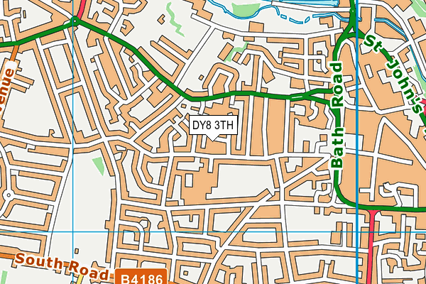 DY8 3TH map - OS VectorMap District (Ordnance Survey)