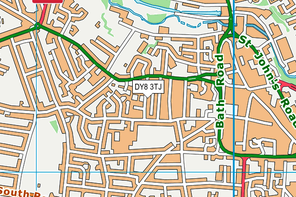 DY8 3TJ map - OS VectorMap District (Ordnance Survey)