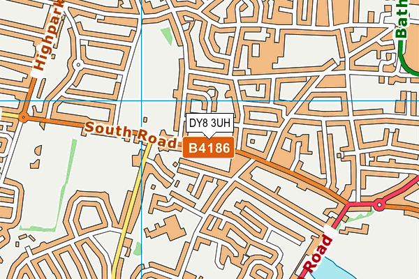 DY8 3UH map - OS VectorMap District (Ordnance Survey)